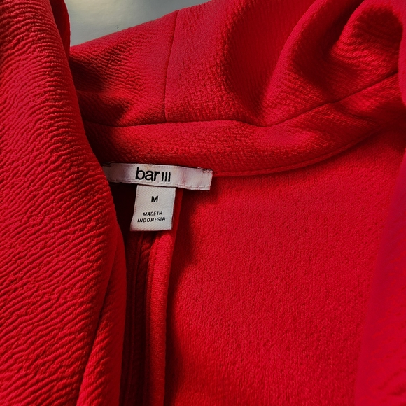 Bar III Vibrant Red Women's Blazer - Picture 7 of 9